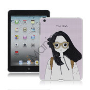 Smuk pige med 3D-briller Beskyttende Hard Case til iPad Mini