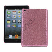 Shining Glitter Bling Powder Mesh Coated Hard Case Skin Cover til iPad Mini - Pink