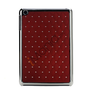 Elegant Starry Sky Bling Diamond Hard Case Cover Tilbehør til iPad Mini - Rød