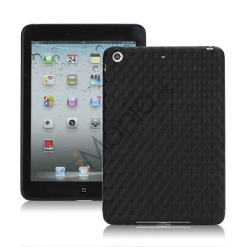 Anti-slip Water Cube Wave TPU Gel Case Cover til iPad Mini - Sort