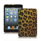 Moderne Brun Leopord Soft TPU Case Cover Skin Back Beskyttende Shell til iPad Mini