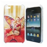 iPhone 4 / 4S bling cover Sexet sommerfugl