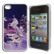 iPhone 4 / 4S Enhjørning på en vinternat