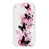 iPhone 3G 3GS TPU luxus cover med sommerfugle