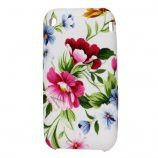 iPhone 3G 3GS TPU luxus cover med blomstermønster