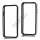 iPhone 4 / 4S bumper, hvid og sort