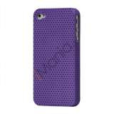 iPhone 4 / 4S cover perforeret lilla