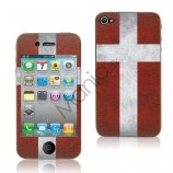 iPhone 4 skin med dansk flag
