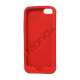 Blød Smilende Dukke Silicon Case iPhone 5 cover - Orange / Rød