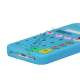 3D Lommeregner Silikone Cover Case til iPhone 5 - Light Blå