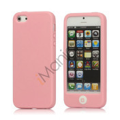 Jellybean Home Knap Silikone Cover Case til iPhone 5 - Pink