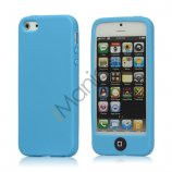 Jellybean Home Knap Silikone Case iPhone 5 cover - Baby Blå
