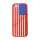 Amerikansk Flag Silikone Case iPhone 5 cover - Red