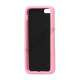 Two-tone Soft Silikone Case iPhone 5 cover - Pink / Sort