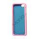 Two-tone Soft Silikone Case iPhone 5 cover - Pink / Baby Blå