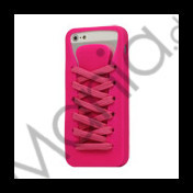 Sporty Snørebånd Silikone Case iPhone 5 cover - Rose