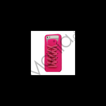 Sporty Snørebånd Silikone Case iPhone 5 cover - Rose
