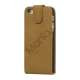 Lodret Soft PU Leather Flip Case iPhone 5 cover Sort