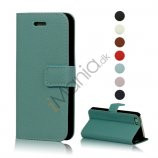 Magnetisk Litchi læder tegnebog Case Cover med indbygget Stand til iPhone 5