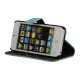 Magnetisk Litchi læder tegnebog Case Cover med indbygget Stand til iPhone 5