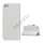 Magnetisk Mat Læder Kreditkort Wallet Stand Case iPhone 5 cover - Hvid