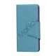 Magnetisk Mat Læder Kreditkort Wallet Stand Case iPhone 5 cover - Baby Blå