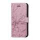 Spredt Linie PU Læder Flip Stand Case til iPhone 5 - Pink
