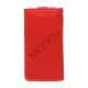 iPhone 5 Wallet Læder Case Cover med tryklås - Rød