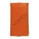 Wallet Læder Taske med tryklås til iPhone 5 - Orange