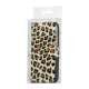 Leopard Magnetisk læder tegnebog Case iPhone 5 cover - Orange