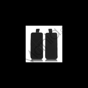 Stilfuld Grid Etui Case Cover med Pull Up Tab til iPhone 5 - Sort