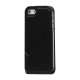 Lodret PU Leather Flip Case iPhone 5 cover - Sort