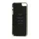 Stilfuld glitrende Powder Læder Coated Hard Case til iPhone 5 - Hvid