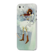 Violin Girl Plastic Cover Case til iPhone 5