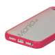 Frosted Plastic & TPU Hybrid Case iPhone 5 cover - Rose