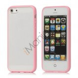 Frosted Plastic & TPU Hybrid Case iPhone 5 cover - Pink