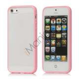 Frosted Plastic & TPU Hybrid Case iPhone 5 cover - Pink