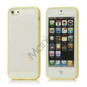 Frosted Plastic & TPU Hybrid Case iPhone 5 cover - Gul