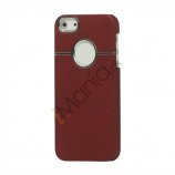 Gummibelagt hård plast Case iPhone 5 cover - Rød