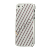 Diagonal Aluminium hård plast Case til iPhone 5 - Pink