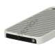 Diagonal Aluminium hård plast Case til iPhone 5 - Sølv