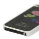 Hjerte Børstet Hard Plastic Case Cover til iPhone 5 - Sort
