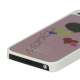 Hjerte Børstet Hard Plastic Case Cover til iPhone 5 - Pink