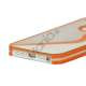 S Formet Gennemsigtig Hard Case iPhone 5 cover - Orange