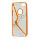 S Formet Gennemsigtig Hard Case iPhone 5 cover - Orange