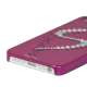 S-Line Series Glitter Smykkesten Galvanohjælpestof Hard Case Cover til iPhone 5 - Rose