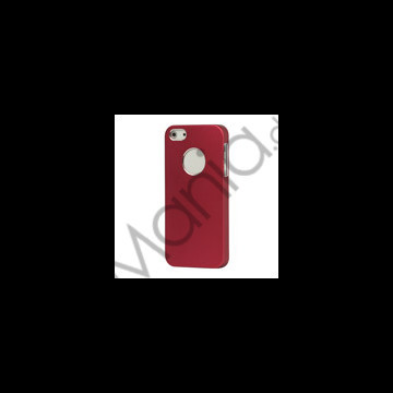 Premium 2-i-1 Aftagelig Metal Beskyttende Case til iPhone 5 - Rød
