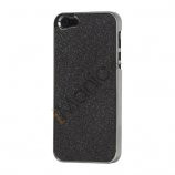 Glitrende Powder Metalbelagt Hard Case iPhone 5 cover - Sort