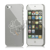 Kløver Cadmieret Diamant Case Cover til iPhone 5 - Sølv