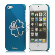 Kløver Cadmieret Diamant Case Cover til iPhone 5 - Capri Blå